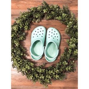 Mint Classic Crocs